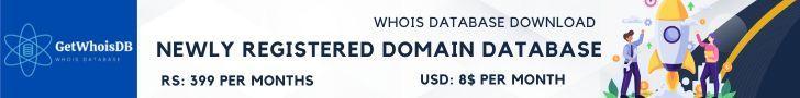 Newly Registered domain database