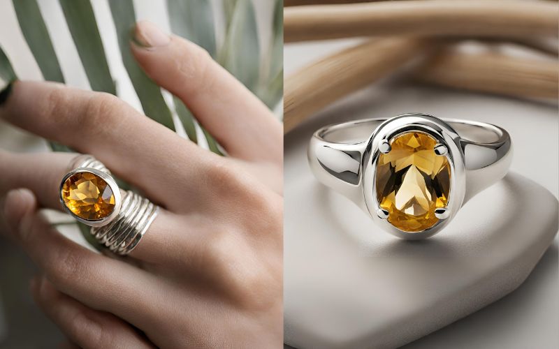 citrine ring, citrine gemstone ring, citrine gemstone ring in silver, sterling silver citrine ring