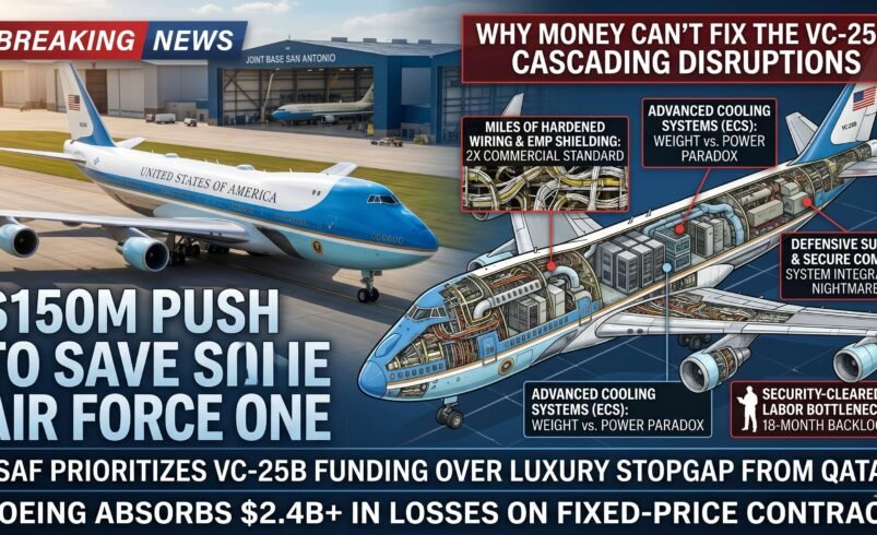 Why Money Can’t Fix the VC-25B: Inside the $150M Push to Save Air Force One