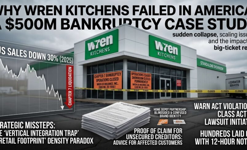 Why Wren Kitchens Failed in America: A $500M Bankruptcy Case Study